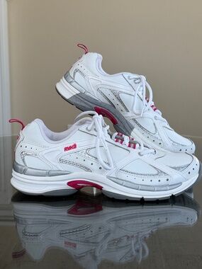 Ryka Assist XT2 White and Pink Athletic Sneakers. Womens Size 8.5. Gently Used